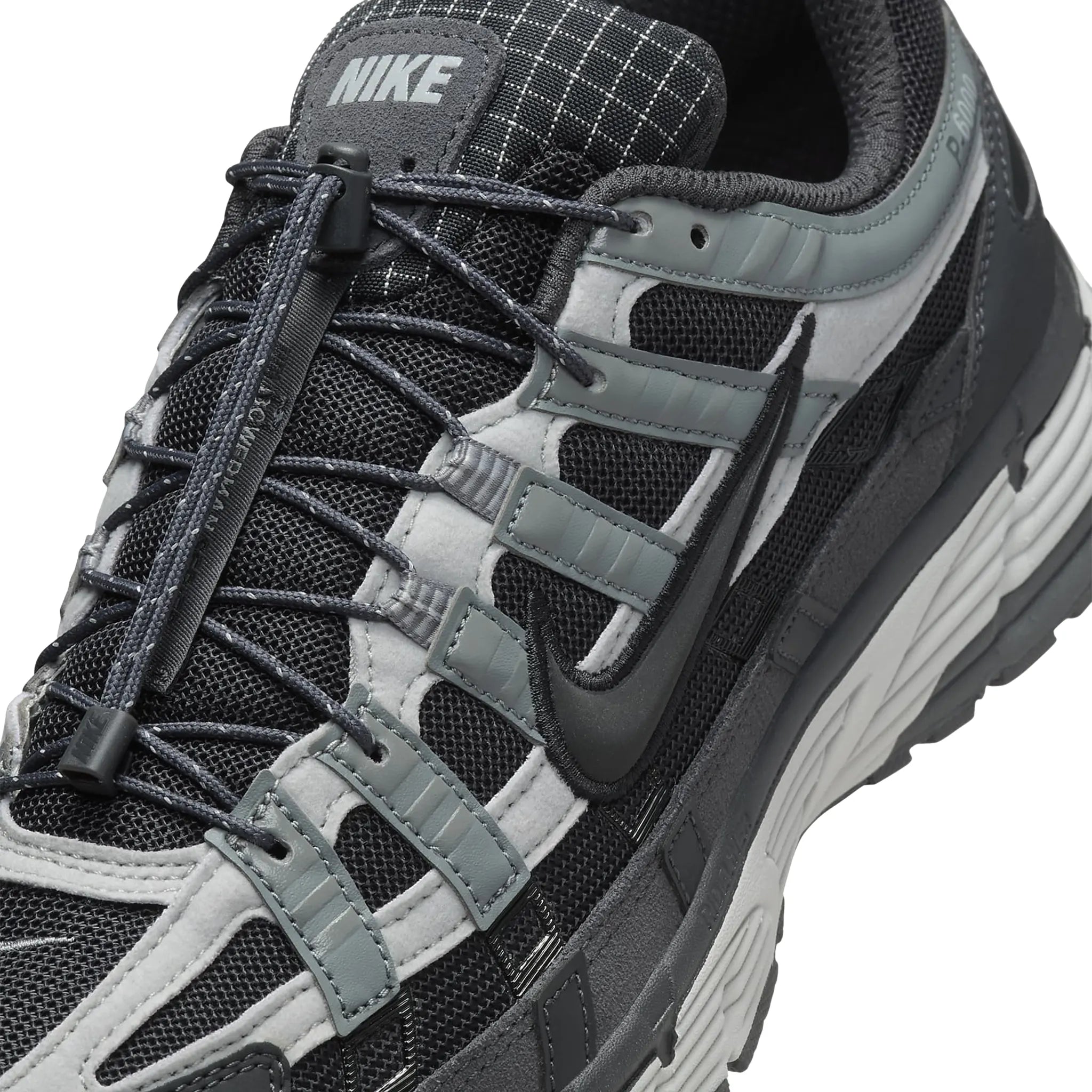 Tongue view of Nike P-6000 Premium Anthracite Smoke Grey HQ3818-001